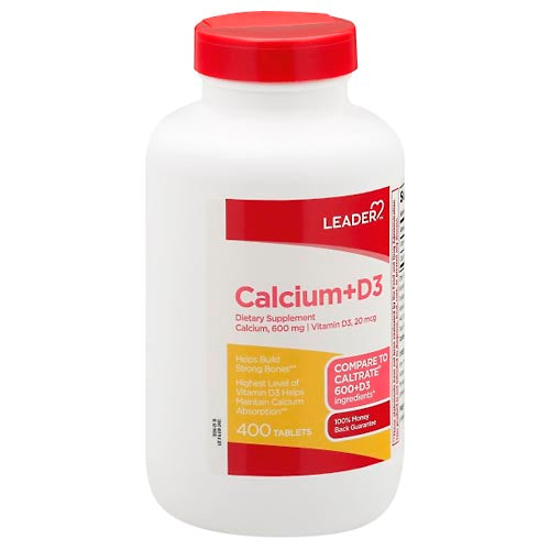 Leader Leader Calcium Plus D3 Dietary Supplement Tablets Vitamins & Supplements