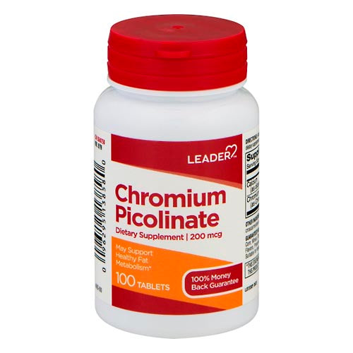 21st Century 21st Century Leader, Chromium Picolinate, 200 Mcg, Tablets Vitamins & Supplements