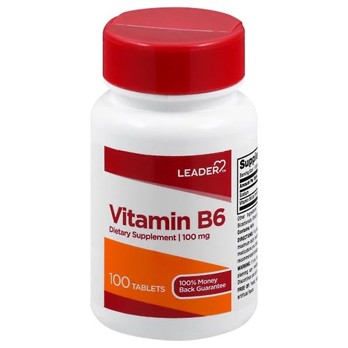 Leader Leader Vitamin B6 100 Mg Dietary Supplement Tablets Vitamins & Supplements