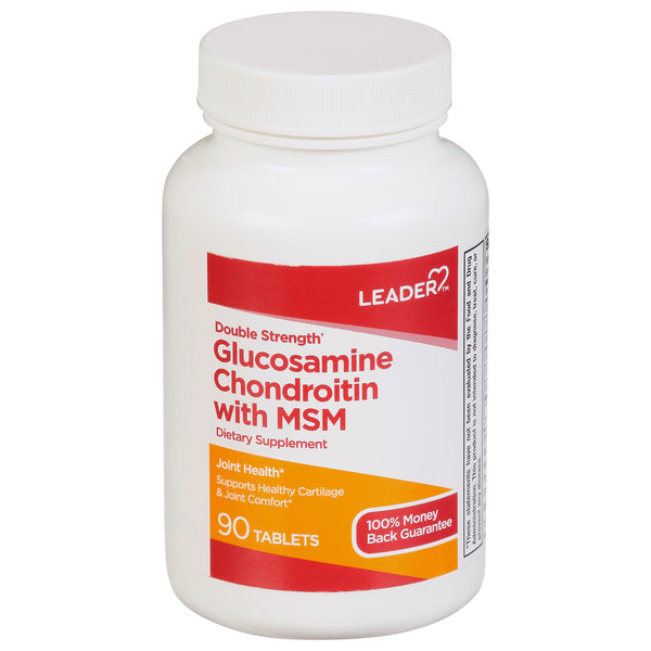 Leader Leader Double Strength Glucosamine Chondroitin with MSM - Joint Health Support, 90 Tablets Vitamins & Supplements