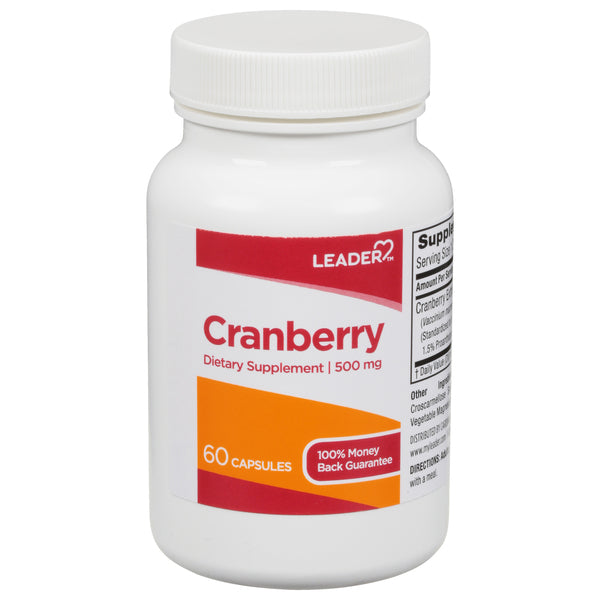 Leader Leader® Cranberry Supplement – 500 mg (Capsules) Vitamins & Supplements
