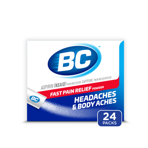 BC BC® Fast Pain Relief Powder – 6-Pack (24ct per box) Medicine & Drugs