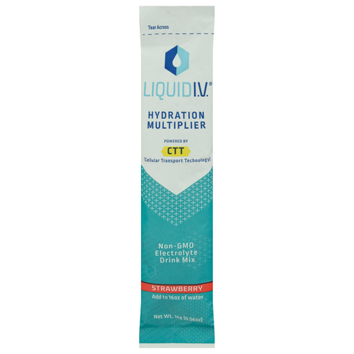 Liquid I.V. Liquid I.V.® Hydration Multiplier® Electrolyte Mix – Strawberry (0.56 Oz Single Packet) Vitamins & Supplements