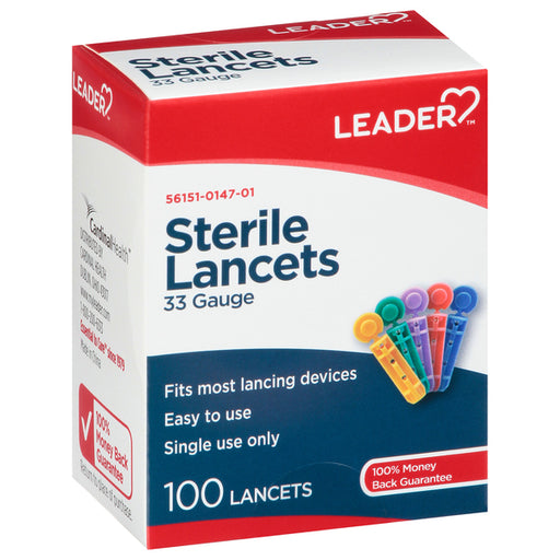 Rx 1 Leader™ Sterile Lancets – Ultra-Thin 33 Gauge Health Care