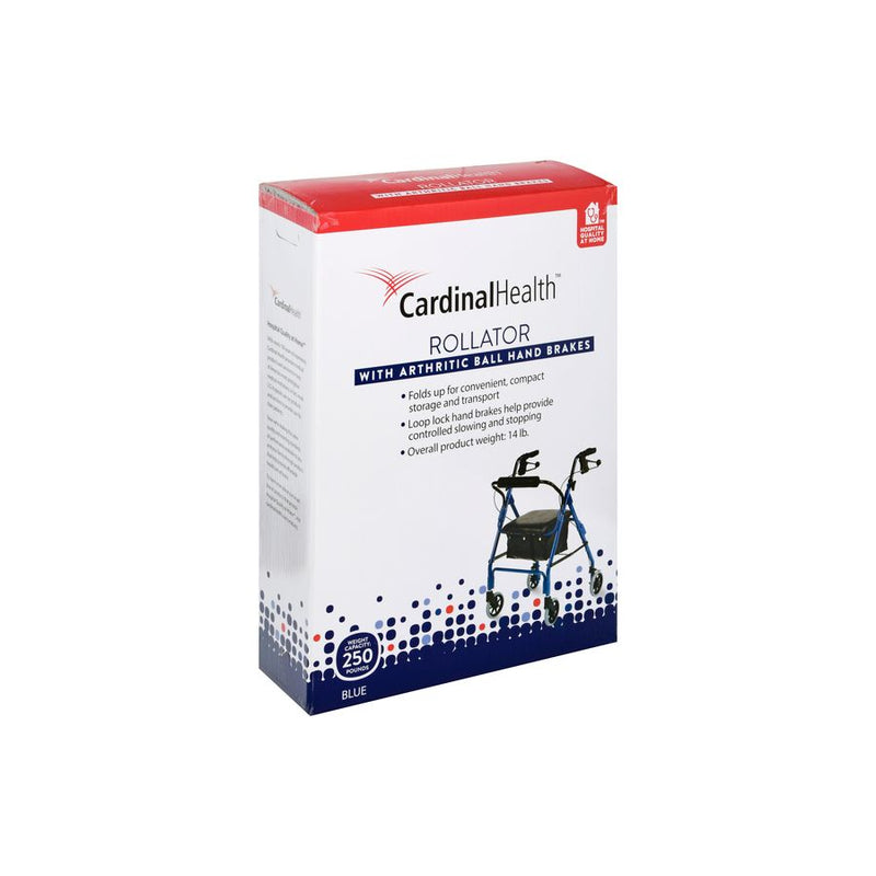Cardinal Health Cardinal Health Steel/Aluminum Rollator – Blue Health Care