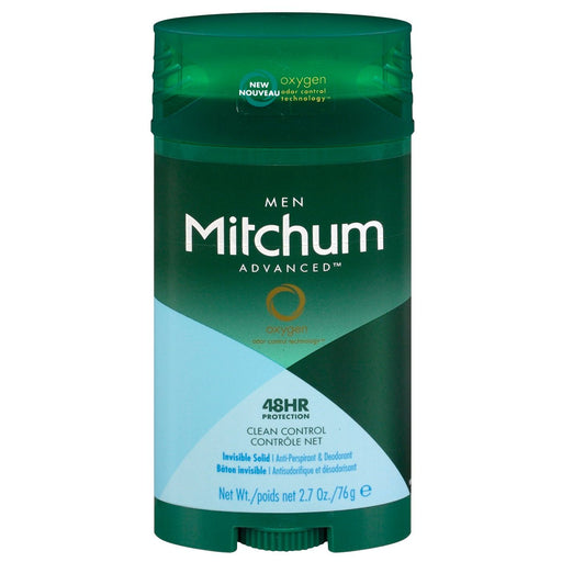 Mitchum Mitchum Antiperspirant Deodorant Stick For Men, Triple Odor Defense Invisible Solid, 48 Hr Protection, Dermatologist Tested, Clean Control, 2.7 Oz Deodorant