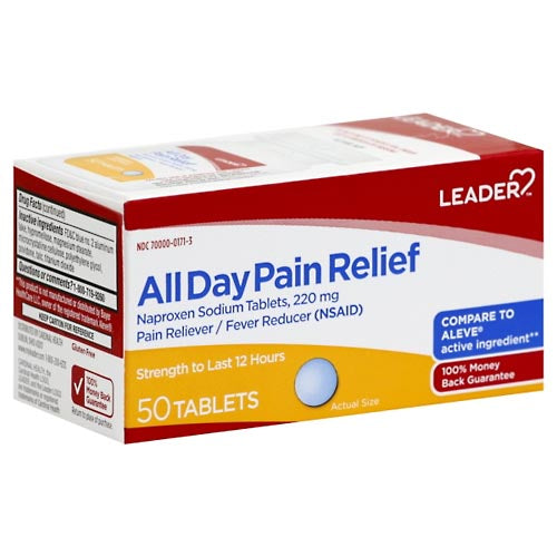 Leader Leader(Tm)Hour  Pain Reliever And Fever Reducer 220 Mg Tablets 50 (Compare to Aleve Tablets) Special Effects