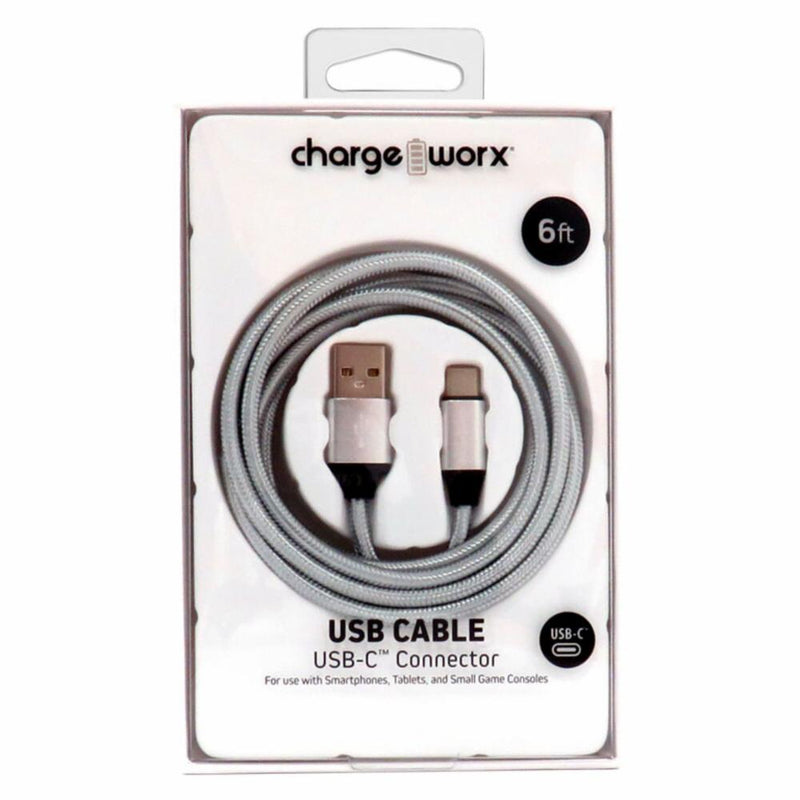 Charge Worxs Charge Worxs® USB-C to USB-C Charging Cable – 6 ft (WORX Series) Cables