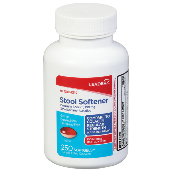 Leader Leader Stool Softener 100 Mg Softgels Folding Chairs & Stools