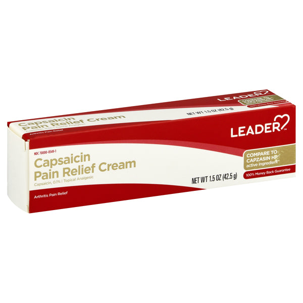 Leader Health Care Leader Health Care Capsaicin Pain Relief Cream, 1.5 Oz Medicine Cabinets