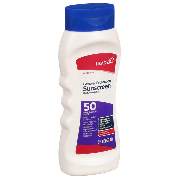 Leader Leader Sunscreen, General Protection, Broad Spectrum SPF 50,8oz Sunscreen