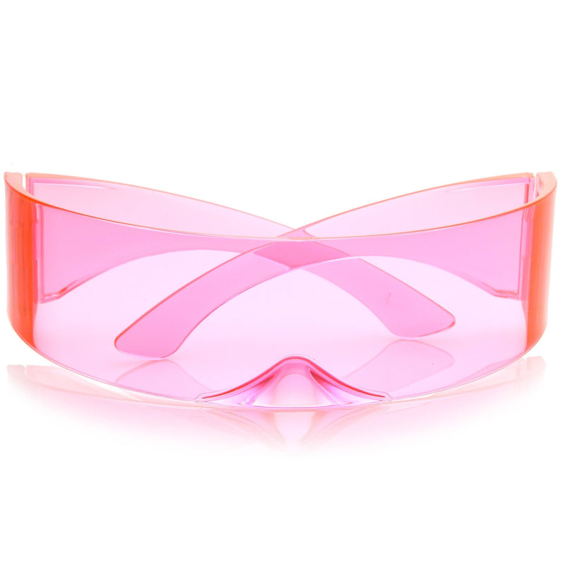 zeroUV Futuristic Space Cadet Mono Lens Shield Sunglasses C471 Sunglasses