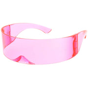 zeroUV Futuristic Space Cadet Mono Lens Shield Sunglasses C471 Sunglasses