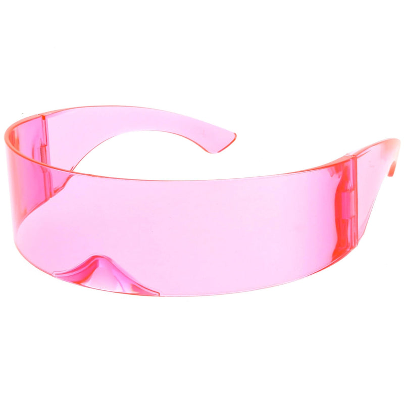 zeroUV Futuristic Space Cadet Mono Lens Shield Sunglasses C471 Sunglasses