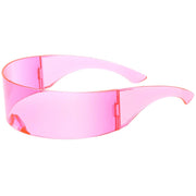 zeroUV Futuristic Space Cadet Mono Lens Shield Sunglasses C471 Sunglasses