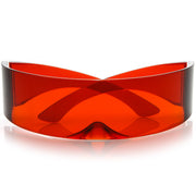 zeroUV Futuristic Space Cadet Mono Lens Shield Sunglasses C471 Sunglasses