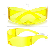 zeroUV Futuristic Space Cadet Mono Lens Shield Sunglasses C471 Sunglasses