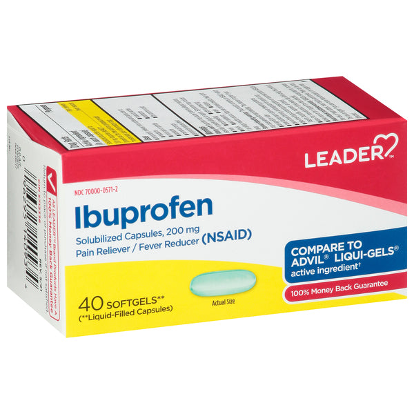 Leader Leader™ Ibuprofen 200 mg Liquid-Filled Softgels Special Effects