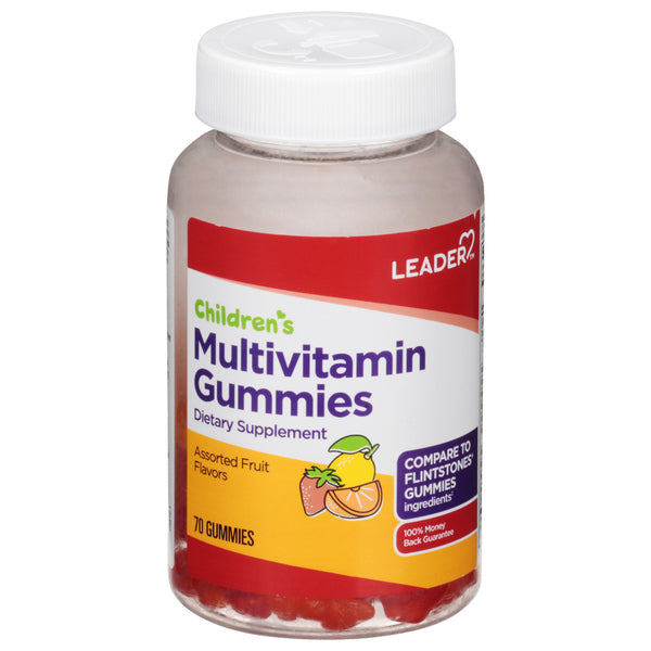 Leader Health Care Leader Health Care Childrens Multivitamin Gummies, Assorted Fruit Flavors Vitamins & Supplements