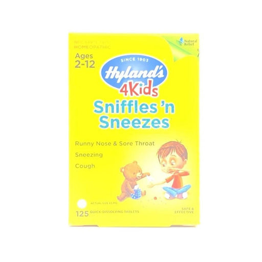 Hyland's Hyland's Homeopathic Sniffles 'n Sneezes 4 Kids - 125 Tablets Vitamins & Supplements