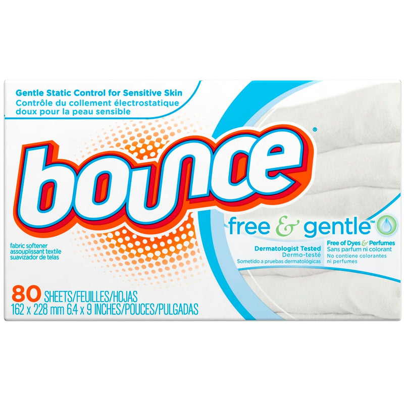 Bounce Bounce Free & Gentle Fabric Softener Dryer Sheets Fabric Softeners & Dryer Sheets White Smoke