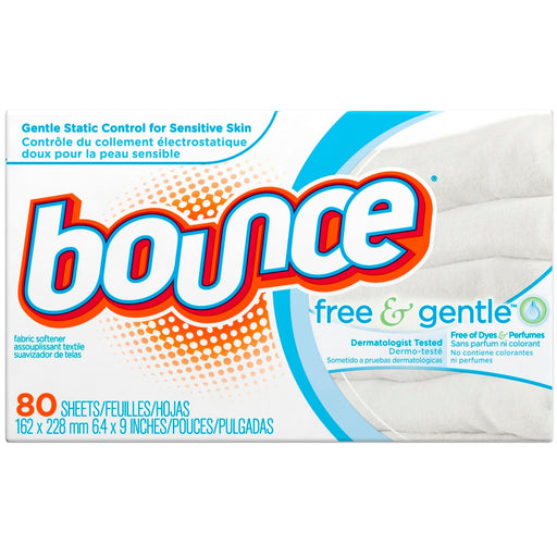 Bounce Bounce Free & Gentle Fabric Softener Dryer Sheets Fabric Softeners & Dryer Sheets White Smoke