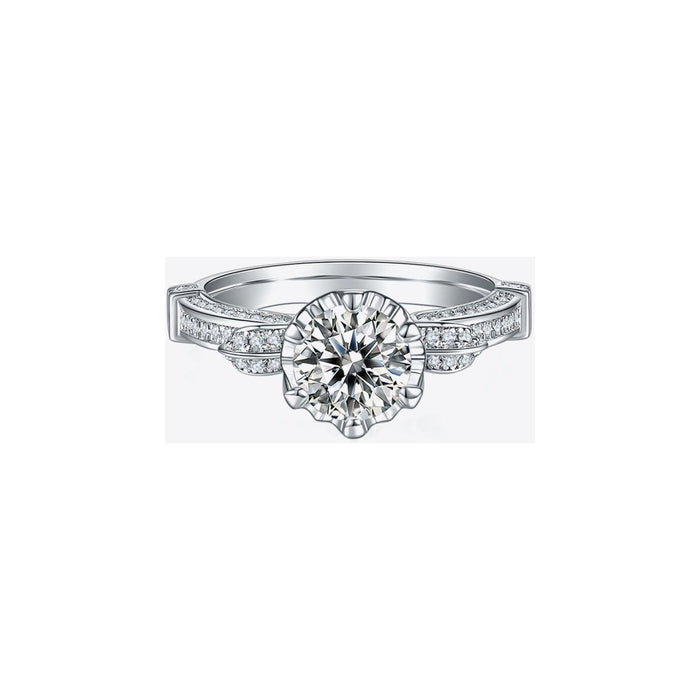 Adored 1 Carat Moissanite 925 Sterling Silver Ring