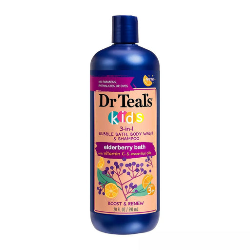 Dr Teal's Dr Teal’s® Kids 3-in-1 Elderberry – 20 fl oz Bath & Body