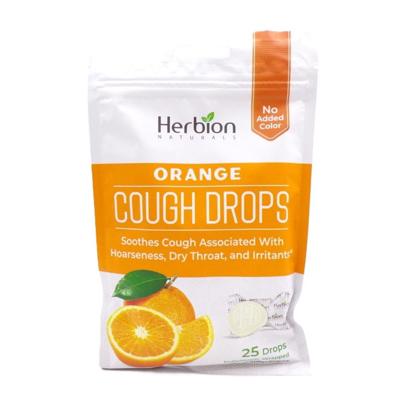 Herbion Naturals Herbion Naturals All Natural, Cough Drops, Orange, 25 Drops Vitamins & Supplements