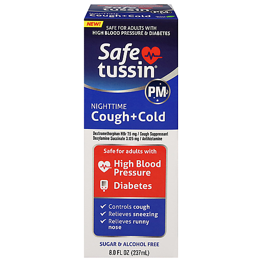 Safetussin Safetussin Cough + Cold, Nighttime 8 Fl Oz Personal Care