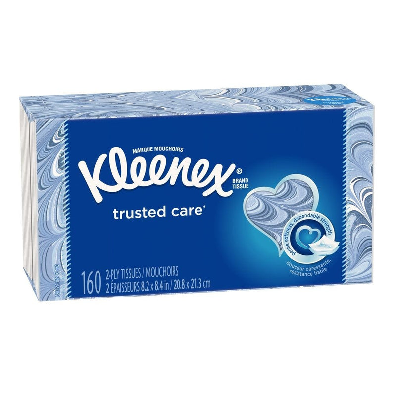 Kleenex Kleenex Everyday Facial Tissues, 160 Tissues Per Flat Box Facial Tissues Midnight Blue