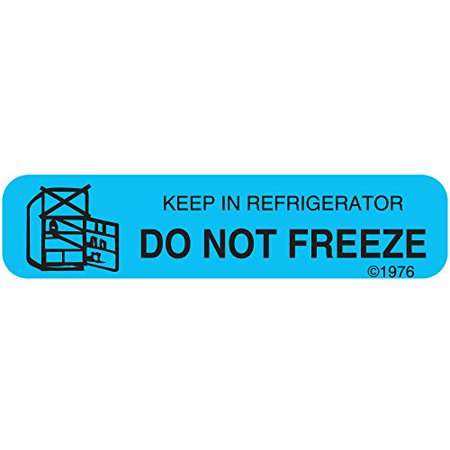 Pharmex Pharmex 1-15G Dont Freeze Keep Permanent Paper Label 1 9/16 X 3/8 Blue Stationery