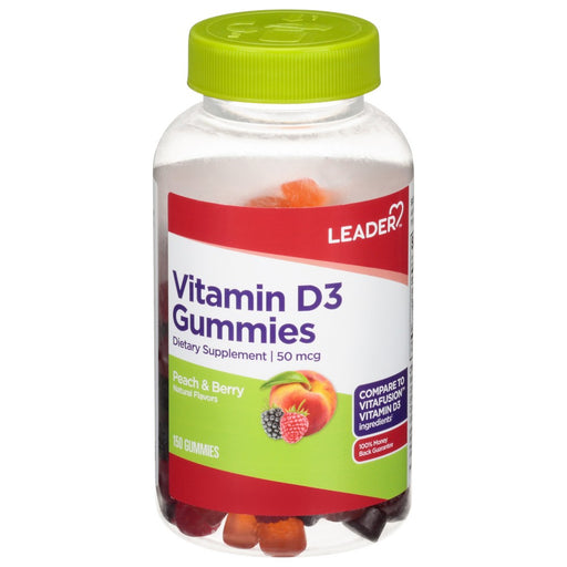 The Leader The Leader™ Vitamin D3 Gummies-  50 Mcg Vitamins & Supplements