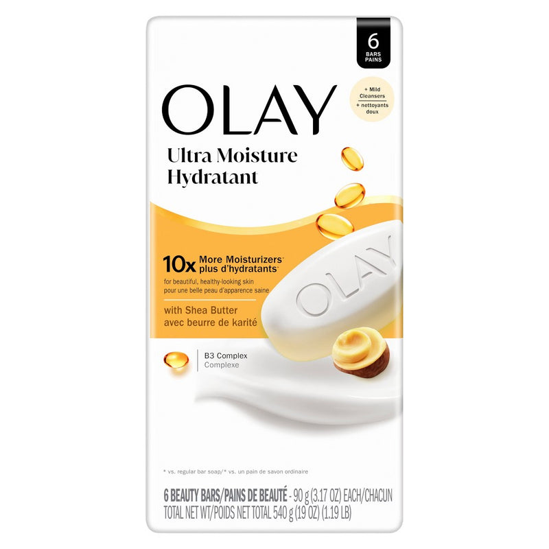 Olay Olay® Ultra Moisture Beauty Bars – With Shea Butter (Available in various pack sizes) Bar Soap