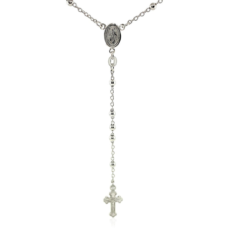 Bids.com Fine Rosary Chain and Bead Necklace in Sterling Silver Necklaces