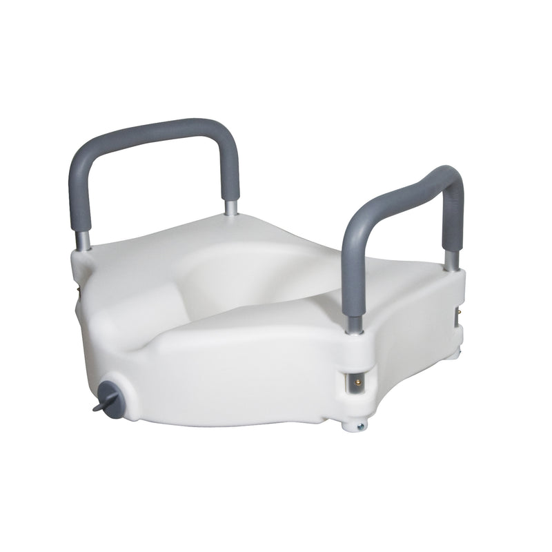 Drive Medical Drive Medical Elevated Raised Toilet Seat With Removable Padded Arms Health & Beauty