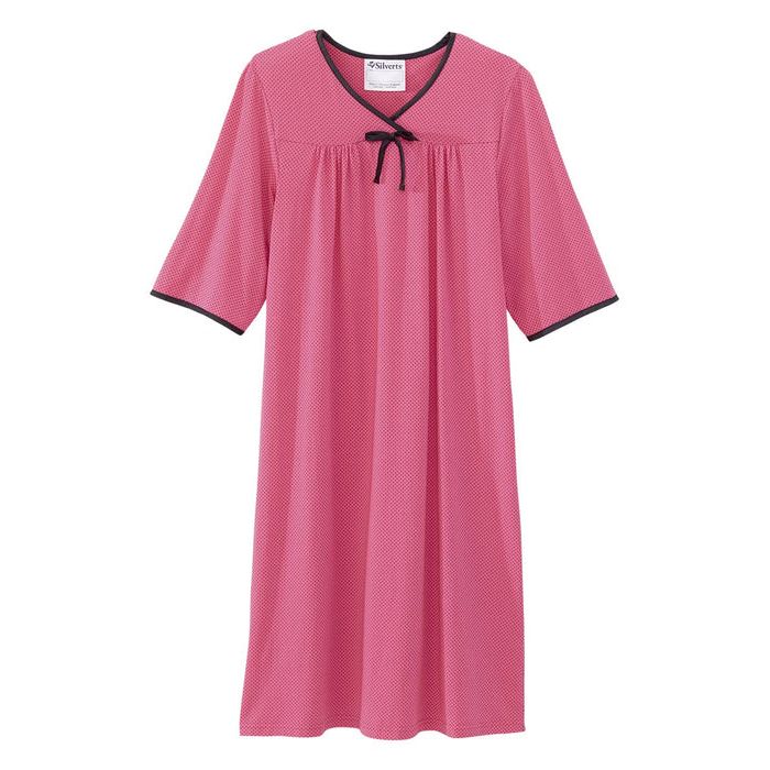 0 Silverts Open Back Hospital Gowns For Women - Night Gowns For Elderly Women, Post Surgery Clothing For Women, Adaptive Clothing For Women Hospital Gowns