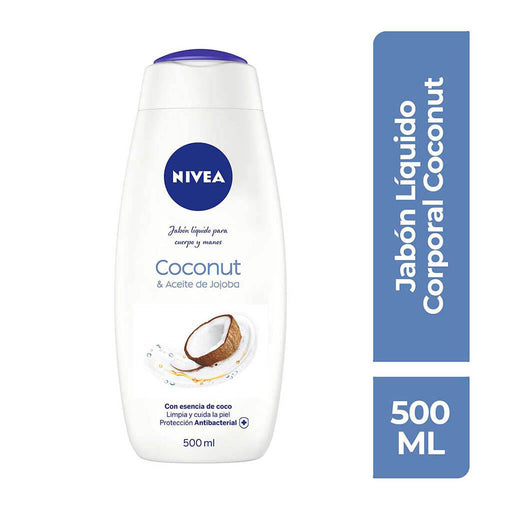 Nivea Nivea Care & Coconut Moisturizing Body Wash 16.9 Fl. Oz. Squeeze Bottle Body Wash White Smoke