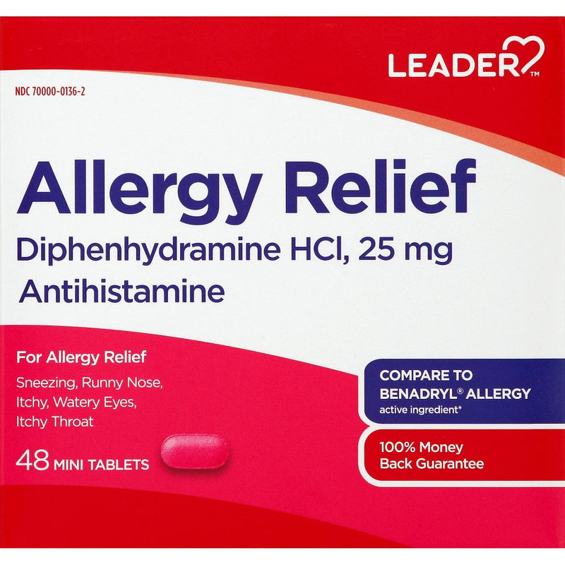 Leader Leader Allergy Relief, Mini Tablets Health & Beauty