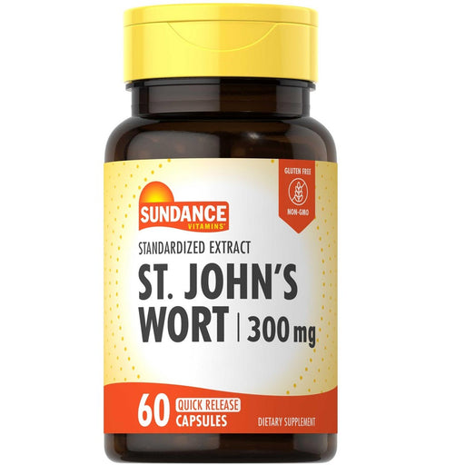 Sundance Sundance Vitamins® St. John’s Wort – 300 mg – 60 Capsules Vitamins & Supplements