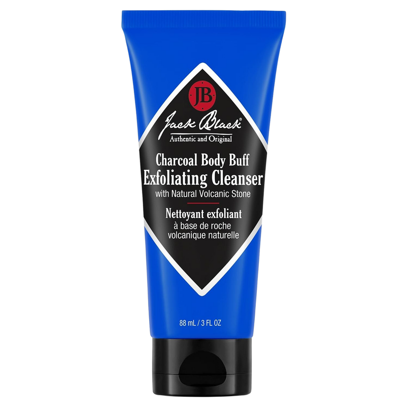 Jack Black Jack Black Charcoal Body Buff 3 Oz / 88 Ml Facial Cleansers White Smoke