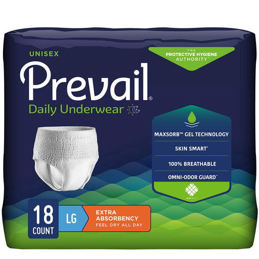 First Quality First Quality Prevail Extra Underwear Large 44"-58" - (case 4X18) Underwear