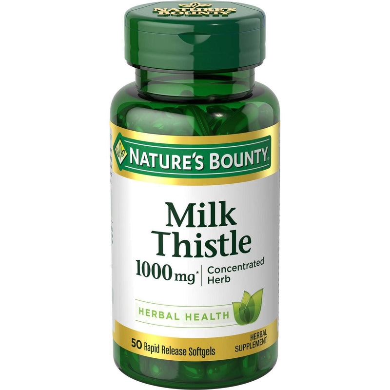 Nature's Bounty Nature's Bounty Herbal Health Milk Thistle Softgels, 1,000 Mg Vitamins & Supplements