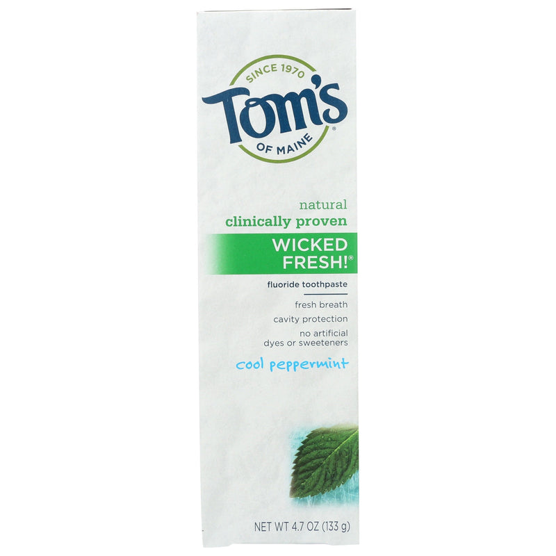Tom's of Maine Tom's of Maine Wicked Fresh! Toothpaste, Fluoride, Cool Peppermint Toothpaste