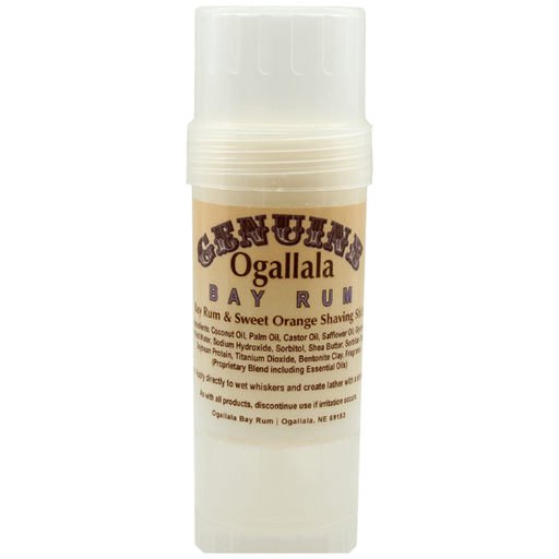 Ogallala Ogallala Bay Rum, Bay Rum & Sweet Orange Shaving Stick 2.5 Oz. Shaving & Grooming