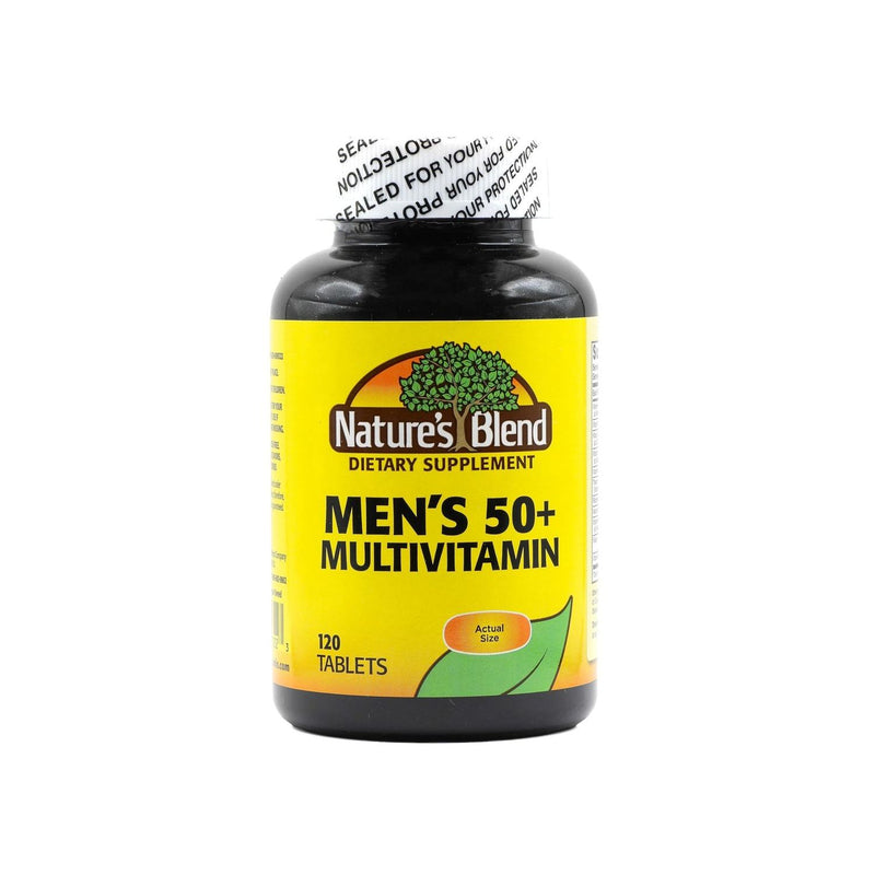 Nature's Blend Nature's Blend® Men’s 50+ Multivitamin – Comprehensive Senior Support (120 Tablets) Vitamins & Supplements