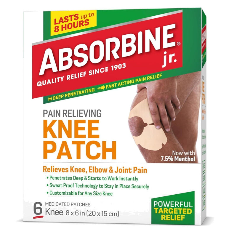Absorbine Jr. Absorbine Jr. Fast-Acting Sweat-Proof Knee Pain Relief Patches - 12 Hour Comfort Health Care