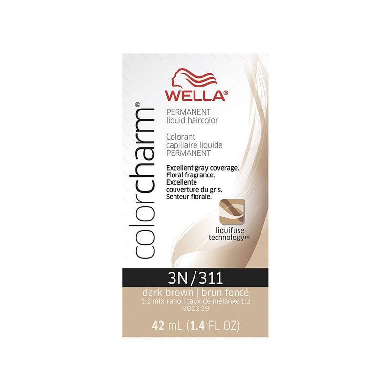 Wella Wella Color Charm Liquid Haircolor 3n/311 Dark Brown 1.4 Oz Hair Color White Smoke
