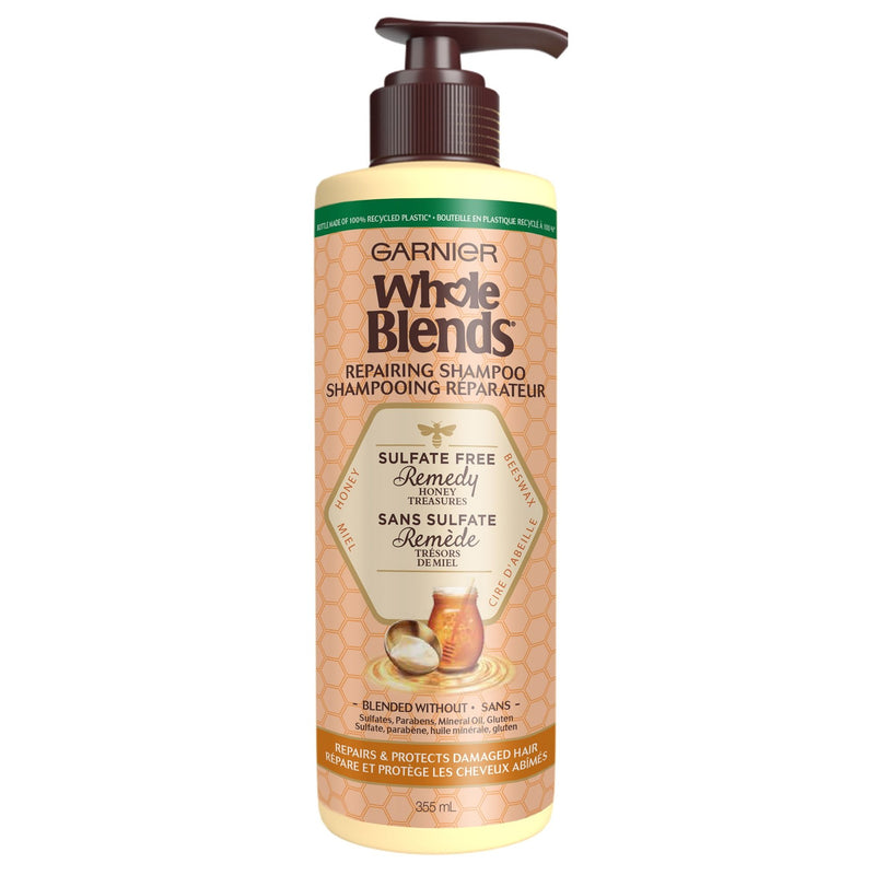 Whole Blends Whole Blends Garnier Sulfate Free Remedy Honey Shampoo For Very Damaged Hair, 12 Fl Oz Shampoo