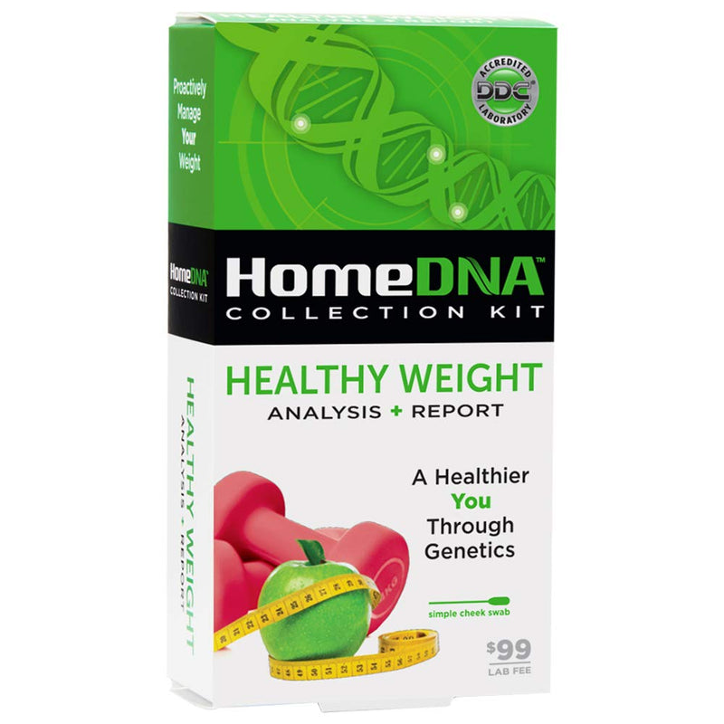HomeDNA HomeDNA Healthy Weight At-Home DNA Test Kit – Personalized Nutrition & Fitness Health Care